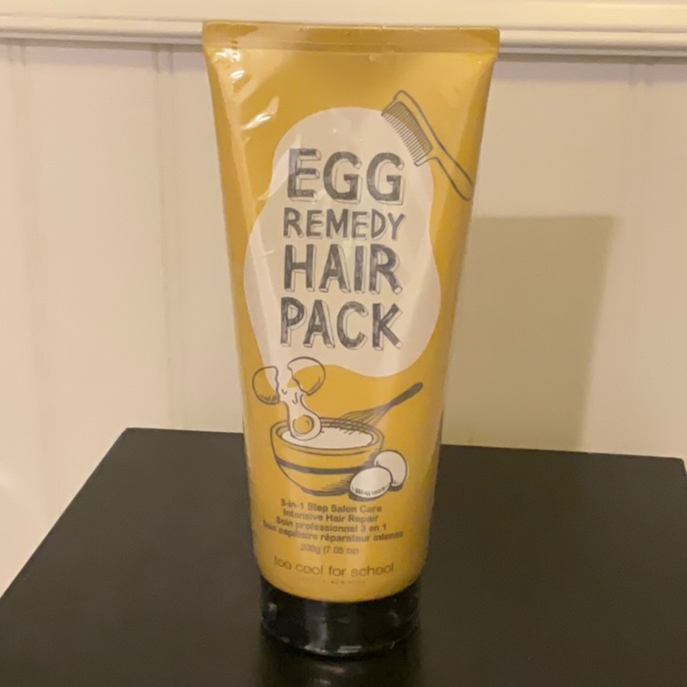 Egg Remedy Hair Pack 3 in 1 Step Salon Care Intensive Hair Repair